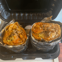 California style burrito with French fries and carne asada